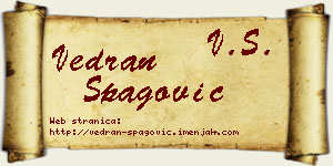 Vedran Špagović vizit kartica